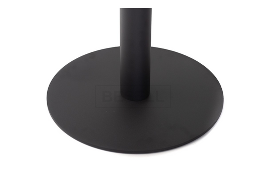 Барный стол BT-01 Vetro 80x80 Бетон / Черный реальная фотография