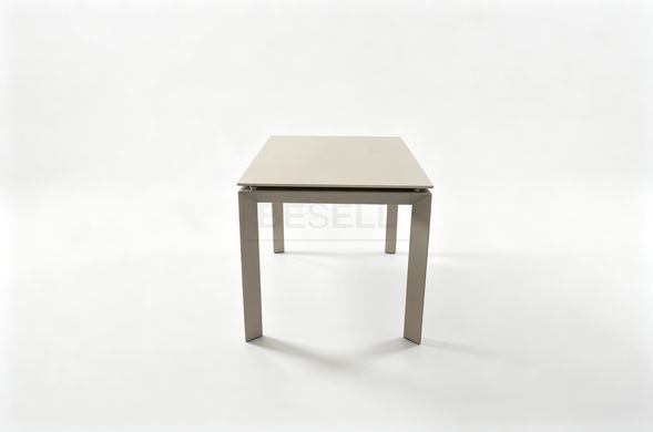 Стол Обеденный MALMO CERAMIC Lime stone beige matt + Sahara Bjorn 120(170)х80 Беж реальная фотография