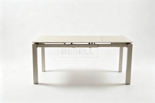 Стол Обеденный MALMO CERAMIC Lime stone beige matt + Sahara Bjorn 120(170)х80 Беж реальная фотография