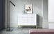 Комод Perfect Home Новая/Nova 2-дверный с 2 ​​ящиками и золотыми ножками KSZ104 Белый реальная фотография