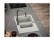 Подвійна  кухонна мийка CADIT 70 G55 Alveus 79х50х20 Темий Беж