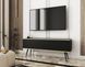 Тумба під телевізор Perfect Home Оро / Oro 2-дверна з чорними ніжками RTV135 MDF Чорний жива фотографія