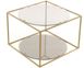 Журнальный стол Cube Arhome 50x50 Серый/Золото