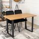 Стіл ALTE Mebel Elite 120х65 см Золотий дуб / Чорний