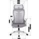 Стул офисный поворотный MEBEL ELITE JULIET Серый