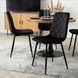 Стул бархатный MEBEL ELITE FORIS Velvet Черный