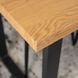 Стіл ALTE Mebel Elite 120х65 см Золотий дуб / Чорний