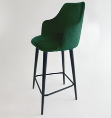 Барный стул МАРСЕЛЬ Besell Зеленый / Металл / Дерево реальная фотография