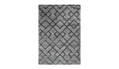 Ворсовой Ковер Luxury Arhome с геометрическим рисунком 80х150 Серый/Антрацит реальная фотография