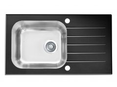 Кухонна мийка Genesis VITRO 20 Alveus 78x43,5x18,7 Чорний