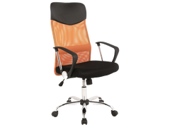 Компьютерное кресло Q-025 Signal Оранжевый реальная фотография