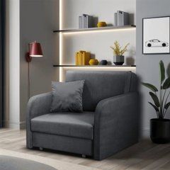 Набор из 2х раскладных кресел MEBEL ELITE VERO 97 см, Серый/велюр