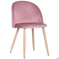 Стул Sherry beech Velvet AMF Розовый реальная фотография