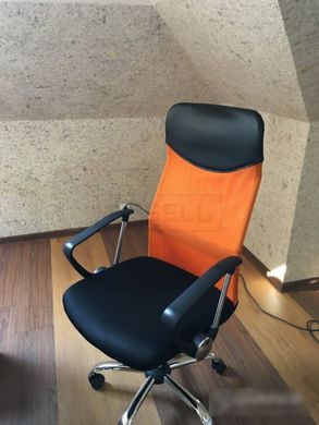 Комп'ютерне крісло Q-025 Signal Оранжевий жива фотографія