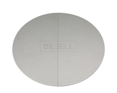 Стол GENEWA CERAMIC Intarsio  105(140)х105 бежевый/черный реальная фотография