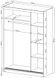 Шкаф-купе Perfect Home Мая / Maja 150 2-дверный с двойным зеркалом Белый