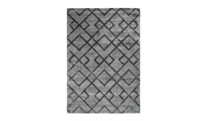 Ворсовой Ковер Luxury Arhome с геометрическим рисунком 200х290 Антрацит реальная фотография