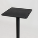 Стол Ibiza Soft light Lovko 70x70 Черный металл/белый