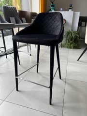 Полубарный стул ELIZABETH Concepto Ткань Черный реальная фотография