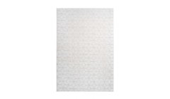 Ворсовой Ковер Vivica Arhome с геометрическим рисунком 80х150 Белый/Крем реальная фотография