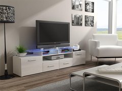 ТВ Тумба EVORA WHITE RTV Cama 194 Белый Мат / Белый Глянец