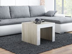 Журнальный столик TESS MINI 60x60 Cama Дуб Сонома Мат / Белый Глянец