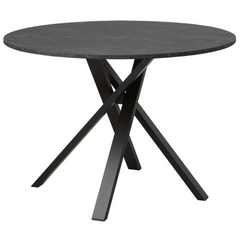 Стол Обеденный MARIEDAMM IKEA 105x105 Черный реальная фотография
