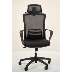 Компьютерное кресло Titan HR AMF Чорный Серый реальная фотография