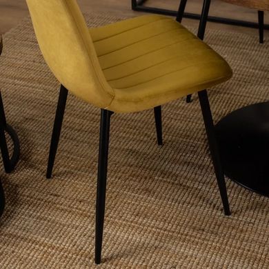 Стул IBIS Velvet Mebel Elite Горчица реальная фотография