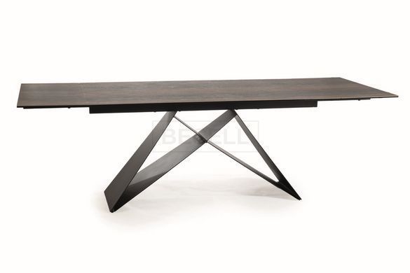 Стіл Обідній WESTIN CERAMIC Signal 160(240)X90 Ефект Дерева / Чорний жива фотографія