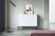Комод Perfect Home Новая/Nova 2-дверный с 2 ​​ящиками и черными ножками KSZ104 Белый реальная фотография
