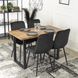 Стол ALTE Mebel Elite 120х65 см Дуб рустик / черный