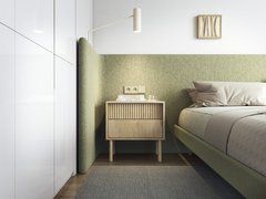 Тумба приліжкова Perfect Home Таво / Tavo 2S/53 з 2 шухлядами Дуб кремона жива фотографія