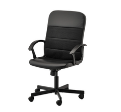 Компьютерное кресло RENBERGET IKEA Черный реальная фотография