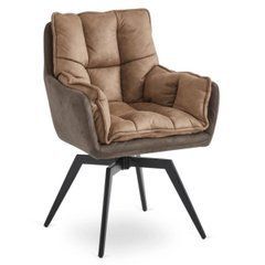 Поворотний стілець MEBEL ELITE ISLA Коричневий жива фотографія