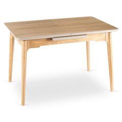 Керамический стол SAMER Mebel Elite  138(178)х80 Дуб реальная фотография