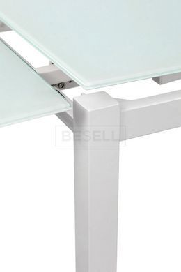 Стол Обеденный ВЕНДИ XS-1025 80/130*65 Микс Мебель Белый/Белый реальная фотография