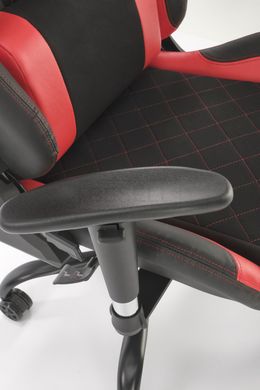 Компьютерное кресло DRAKE Halmar Черный/Красный реальная фотография
