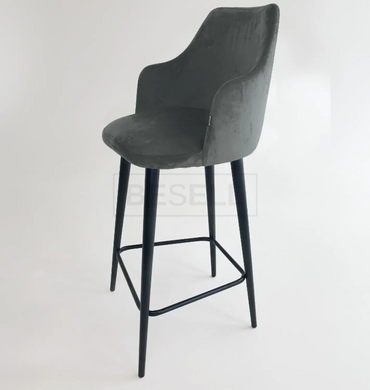 Барный стул МАРСЕЛЬ Besell Серый / Металл / Дерево реальная фотография