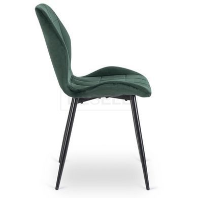 Стілець оксамитовий MEBEL ELITE IRYS Velvet Зелений жива фотографія