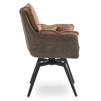 Поворотний стілець MEBEL ELITE ISLA Коричневий жива фотографія