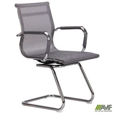 Кресло офисное Slim Net CF AMF Хром Серый реальная фотография