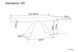 Стол Раскладной SALVADORE 120(180)x80 Signal Черный Мат