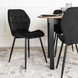 Стілець оксамитовий MEBEL ELITE LUCKY Velvet, Чорний