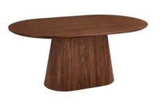 Стіл овальний MEBEL ELITE GIANNI 180*90 см горіх жива фотографія