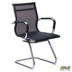 Кресло офисное Slim Net CF AMF Хром Черный реальная фотография