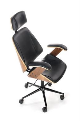 Офисное кресло IGNAZIO Halmar Орех/Черный реальная фотография