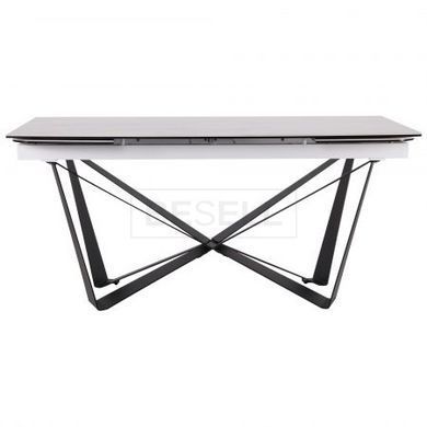 Стол раскладной Vincent black AMF 160(240)X90 сeramics Tatuario bianco реальная фотография