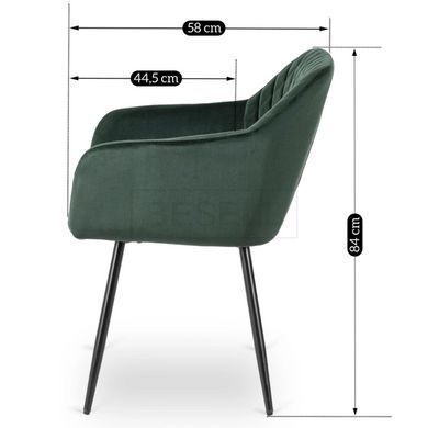 Стул MEBEL ELITE SHANE Зеленый реальная фотография