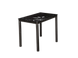 Стол Стеклянный DAMAR Signal 80X60 Черный реальная фотография